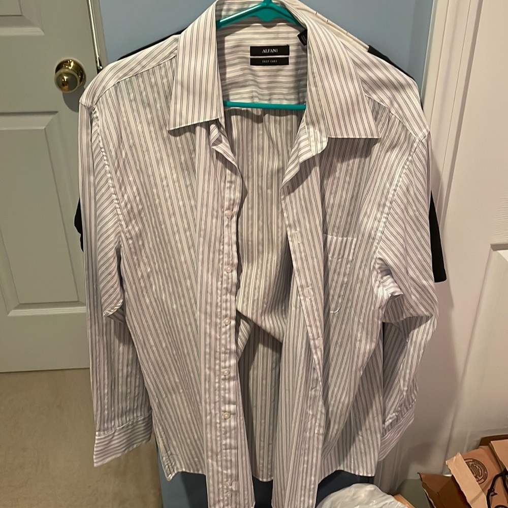 Alfani Striped Button Down - Large - image 1